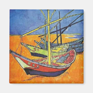 Imán Barcos en la playa de Vincent van Gogh