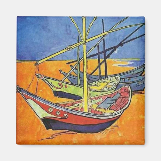 Imán Barcos en la playa de Vincent van Gogh (Frente)