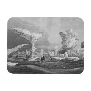 Imán Barcos en una inflamación entre el hielo, el 24 d