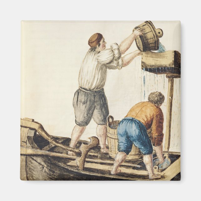 Imán Barcos vertiendo agua dulce en los oleoductos (Frente)