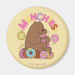 Imán ¡Bare Bears - Grizz Donut Munchies!