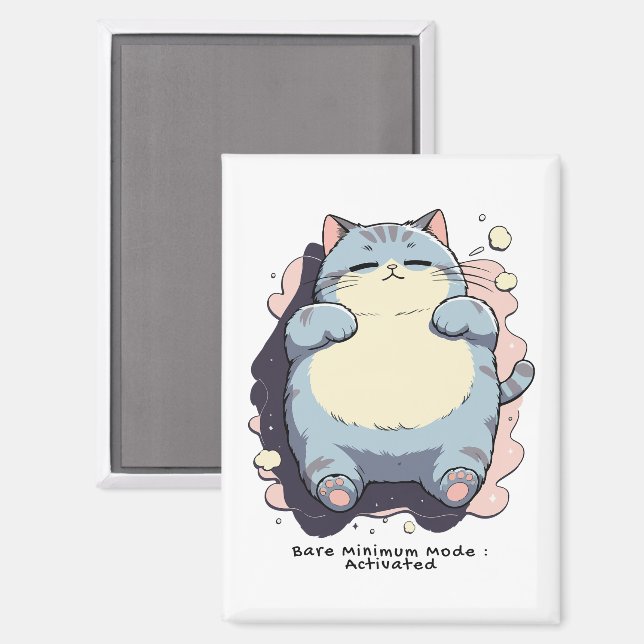 Imán Bare Minimum Mode Activated – Relatable Mood (Anverso/Reverso)