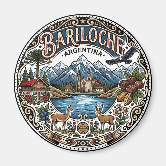 Imán Bariloche Argentina (Frente)