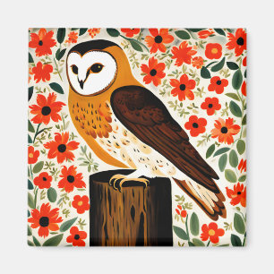 Imán Barn Owl