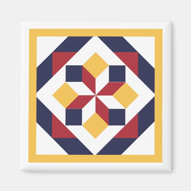 Imán Barn Quilt Magnet (Frente)