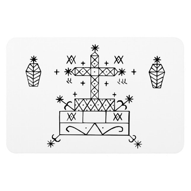 Imán Barón Samedi: Voodoo Loa Veve (Horizontal)