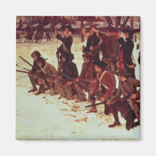 Imán Barón von Steuben perforando reclutas estadouniden