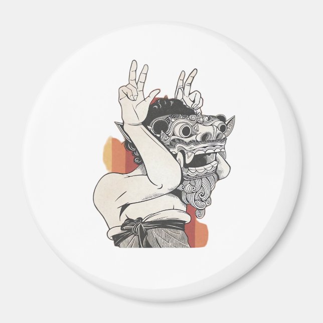 Imán Barong Peekaboo (Frente)