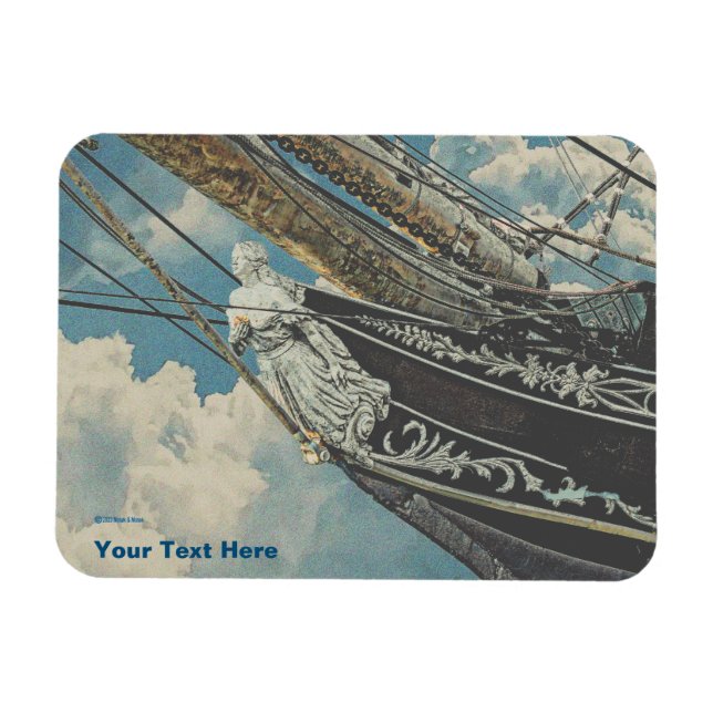 Imán Barque Elissa Figurhead (Horizontal)