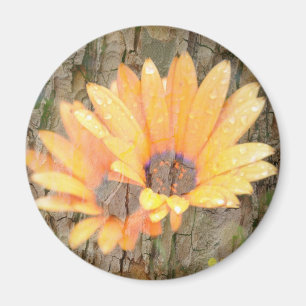 Imán Barquilla de flor amarilla