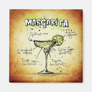 Imán Barra de oro de la receta de Margarita