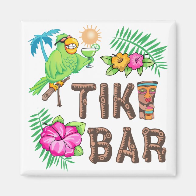 IMÁN BARRA DE TIKI TROPICAL (Frente)