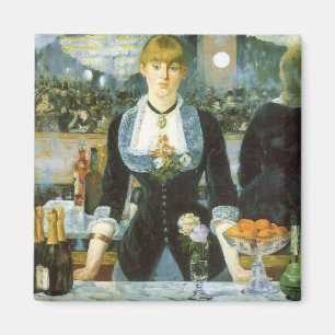 Imán Barra en el Folies Bergere por Manet, arte del