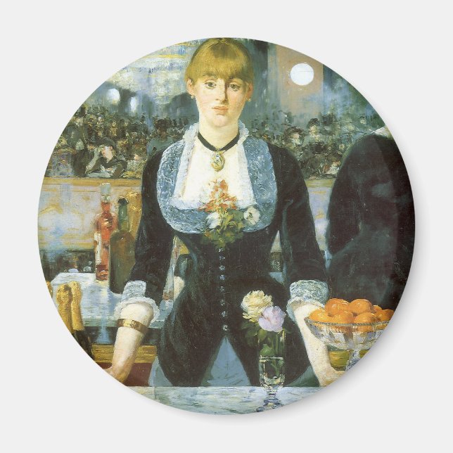 Imán Barra en el Folies Bergere por Manet, arte del (Frente)