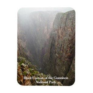 Imán Barranco negro del parque Colorado de Gunnison
