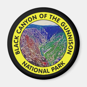 Imán Barranco negro del parque nacional de Gunnison
