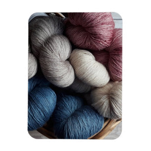 Imán Barras de yarn artesanal en la canasta