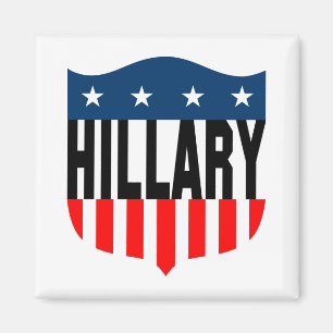 Imán barras y estrellas de hillary Clinton