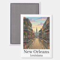 Barrio Francés vintage de Nueva Orleans Luisiana
