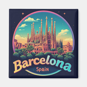 Imán 🧲 Barrio Gótico de Barcelona Recuerdo España 🏰