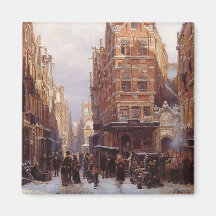 Barrio judío en Ámsterdam (escena de la ciudad vie