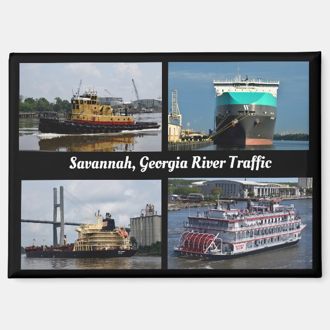 Imán Barrio marítimo de Savannah, Georgia (Anverso)