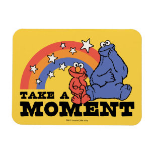 Imán Barrio Sésamo   Elmo y Cookie toman un momento