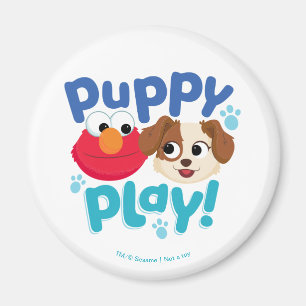 Imán Barrio Sésamo   Jugar con pipa a Elmo y Tango