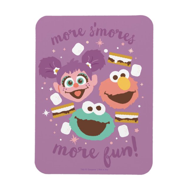 Imán Barrio Sésamo | Más S'mores Más Diversión! (Vertical)