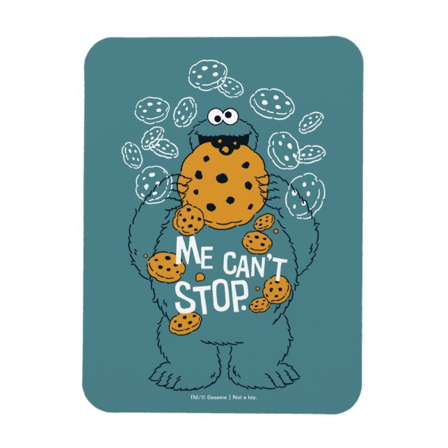Imán Barrio Sésamo | Monstruo de la cookie - No puedo p (Vertical)