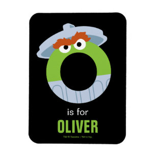 Imán Barrio Sésamo   O es para Oscar