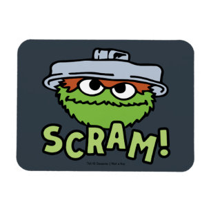 Imán Barrio Sésamo   Oscar el Grouch Scram!