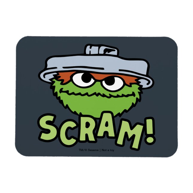 Imán Barrio Sésamo | Oscar el Grouch Scram! (Horizontal)