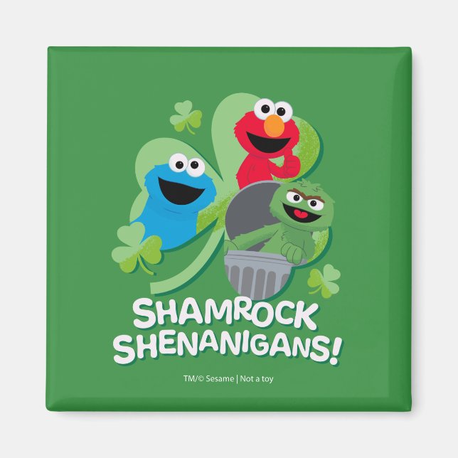 Imán Barrio Sésamo | ¡Shamrock Shenanigans! (Frente)