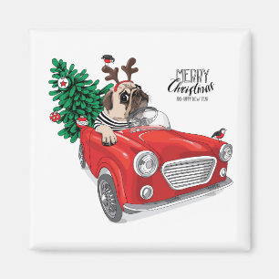 Imán Barro amasado de las Felices Navidad el   que