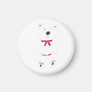 Imán Barry Bear Round Magnet