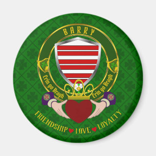 Imán Barry Irish Shield y Claddagh