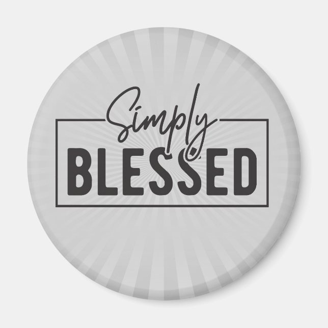 Imán Basado en la fe simplemente bendecida (Frente)