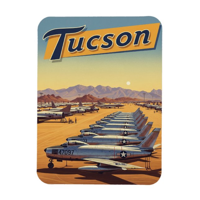 Imán Base de la Fuerza Aérea Davis-Monthan Tucson Arizo (Vertical)