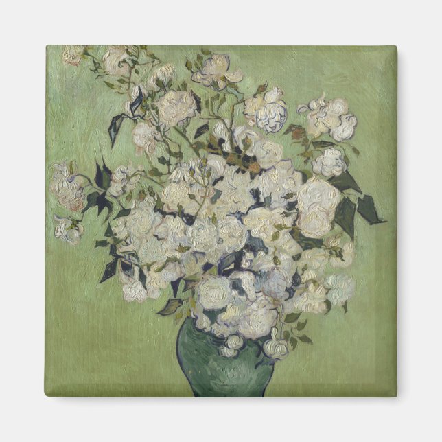 Imán Base de Rosas de Vincent Van Gogh (Frente)