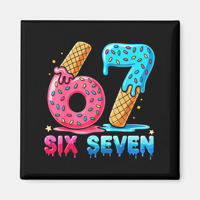 Imán Baseball Drip Number 67 Player Or 67th Birthday  (Frente)