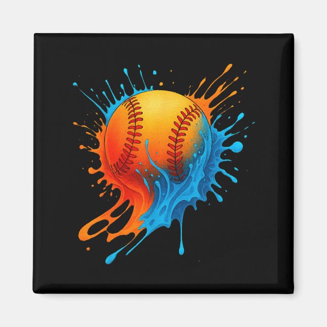 Imán Baseball Drip Team For Boys And Girls Ice Cream Co (Frente)