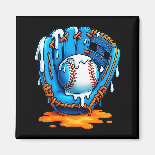 Imán Baseball Drip Team For Boys Ice Cream Cool  (Frente)
