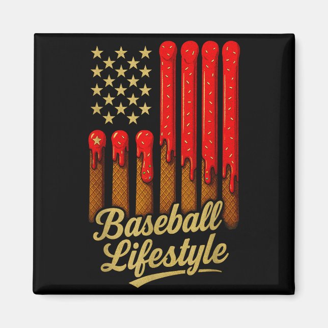 Imán Baseball Lifestyle 101 Apparel Youth Baseball Drip (Frente)