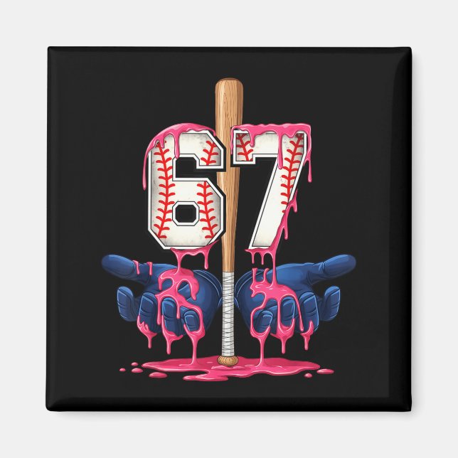 Imán Baseball Lifestyle Shirt Youth Baseball Glove Drip (Frente)