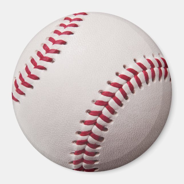 Imán Baseballs - Plantilla de fondo de béisbol Personal (Frente)