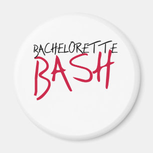 Imán Bash de Bachelorette Negro/Rojo