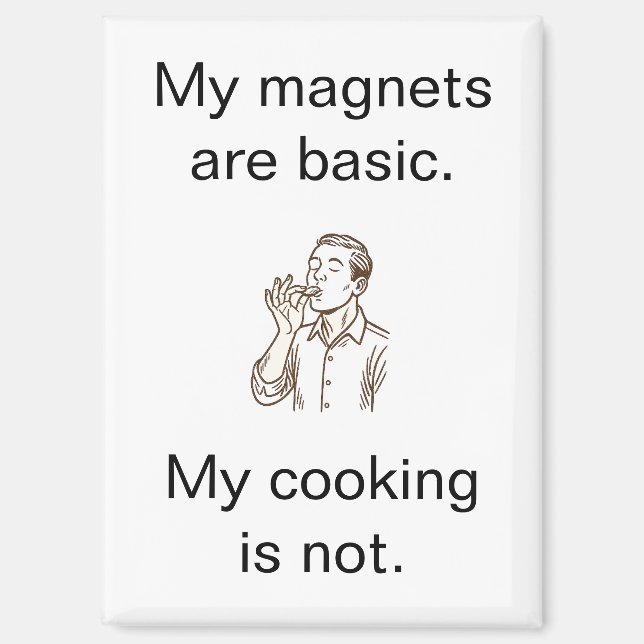 Imán Basic Magnets refrigerator magnet (Anverso)