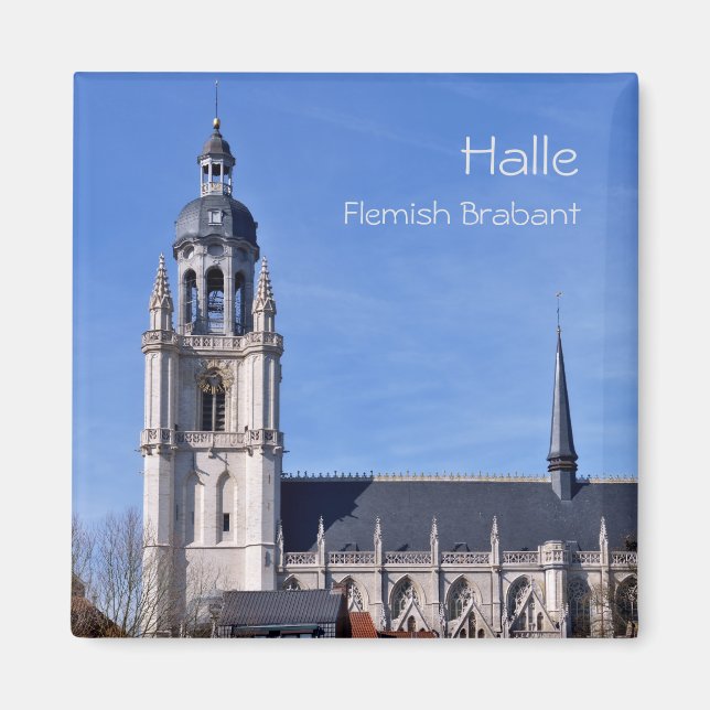 Imán Basílica de San Martín en Halle, Bélgica (Frente)