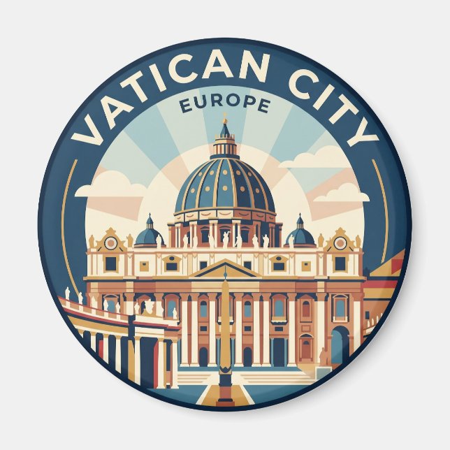 Imán Basílica de San Pedro Ciudad del Vaticano (Frente)